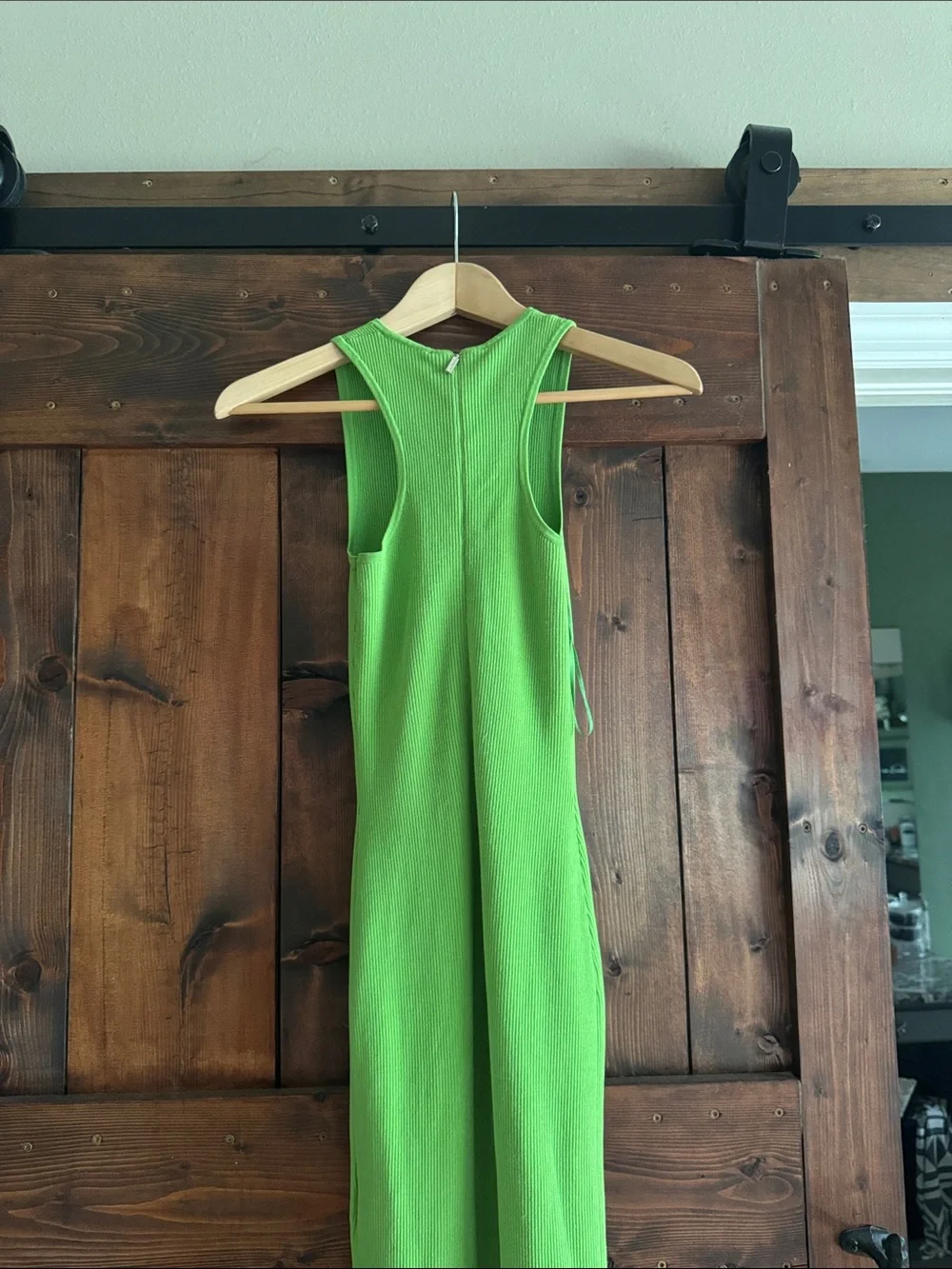 Michael Kors Neon Green Sleeveless Maxi Dress